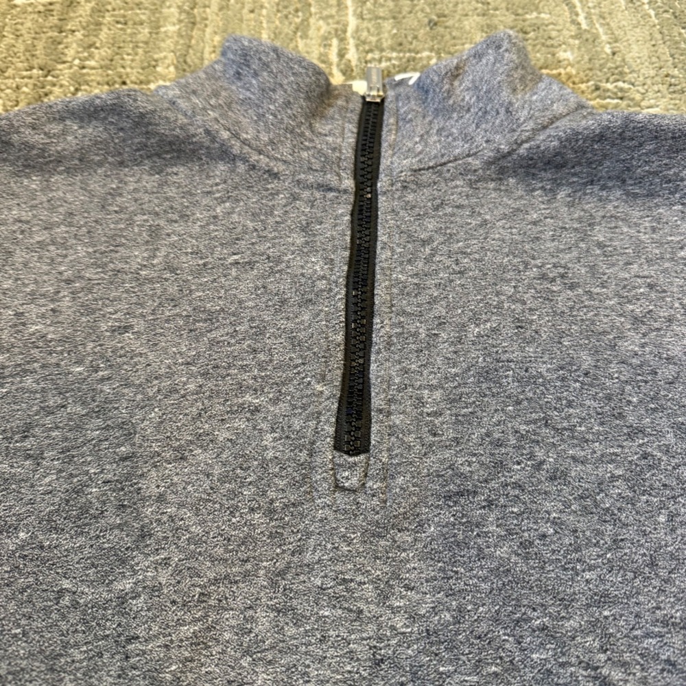 Calvin Klein Performance Womens Gray Quarter Zip Cropped Pullover Logo Sleeve M - Picture 5 of 5